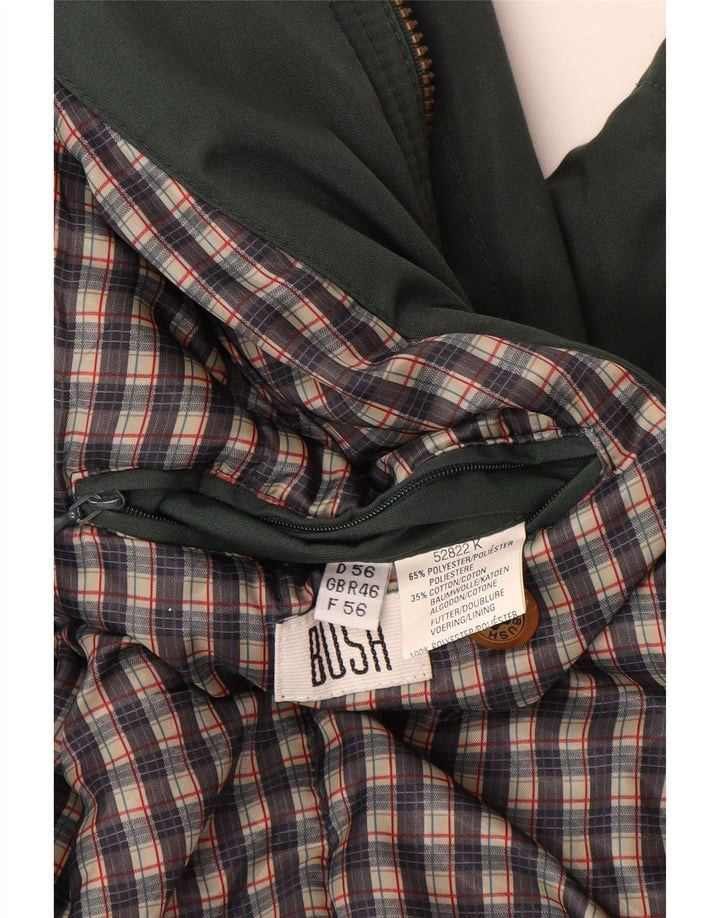 Bush Chaqueta utilitaria para hombre UK 46 3XL Poliéster verde