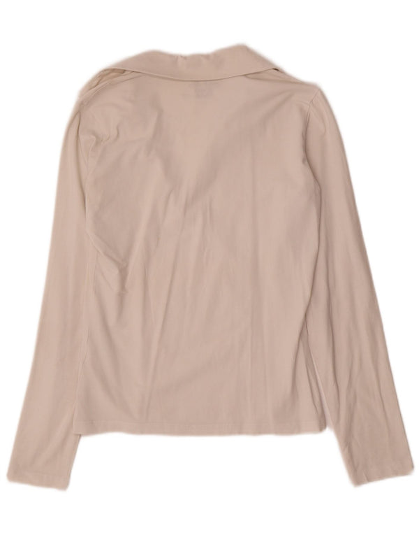 Calvin Klein Jeans Polo de Manga Larga para Mujer UK 40 Grande Beige