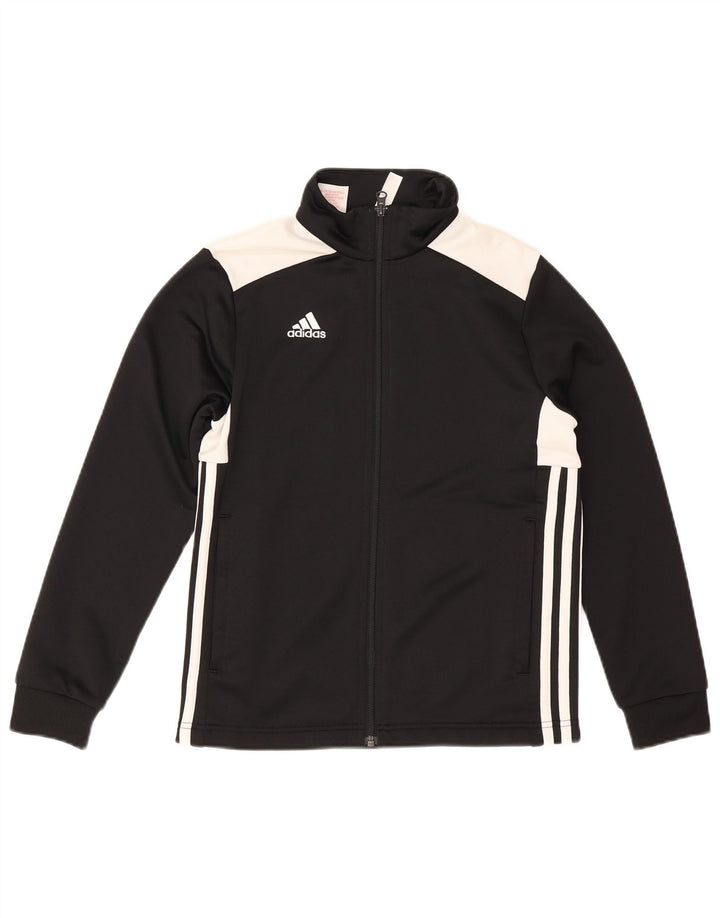 Adidas - Chaqueta de chándal para niño, 11-12 años, color negro, poliéster