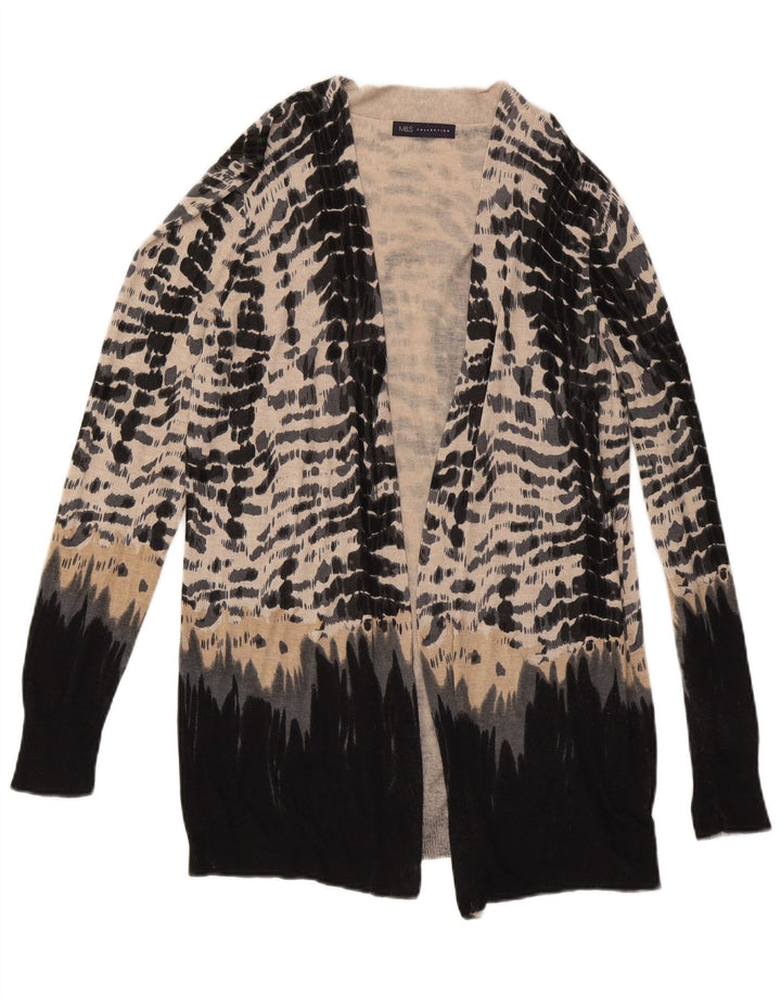 MARKS & SPENCER Suéter tipo cárdigan largo para mujer Reino Unido 42 Beige medio