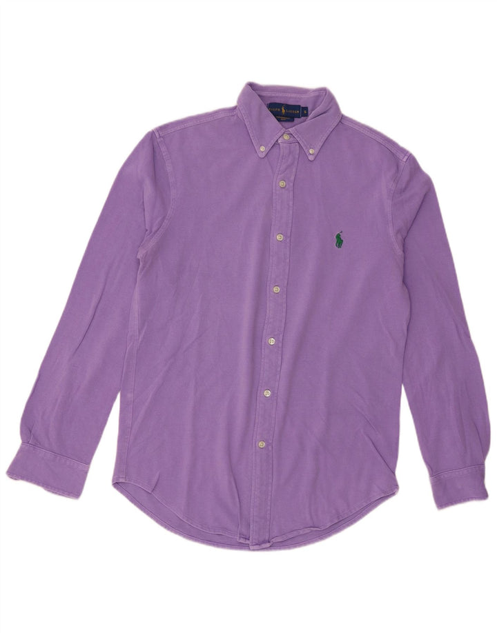 Camisa Ralph Lauren Hombre Pequeña Algodón Púrpura