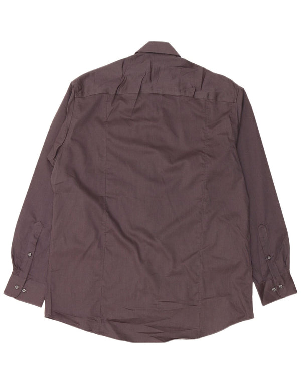 Camisa CALVIN KLEIN para hombre talla 15 1/2 16 Algodón moteado gris medio