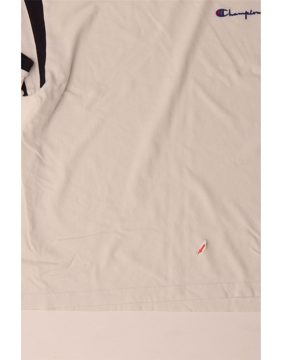 CHAMPION Camiseta para hombre Top Medium White Colorblock Cotton