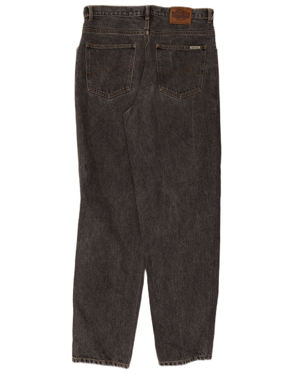 John F Gee Vaqueros cónicos para hombre IT 52 XL W34 L33 Algodón gris