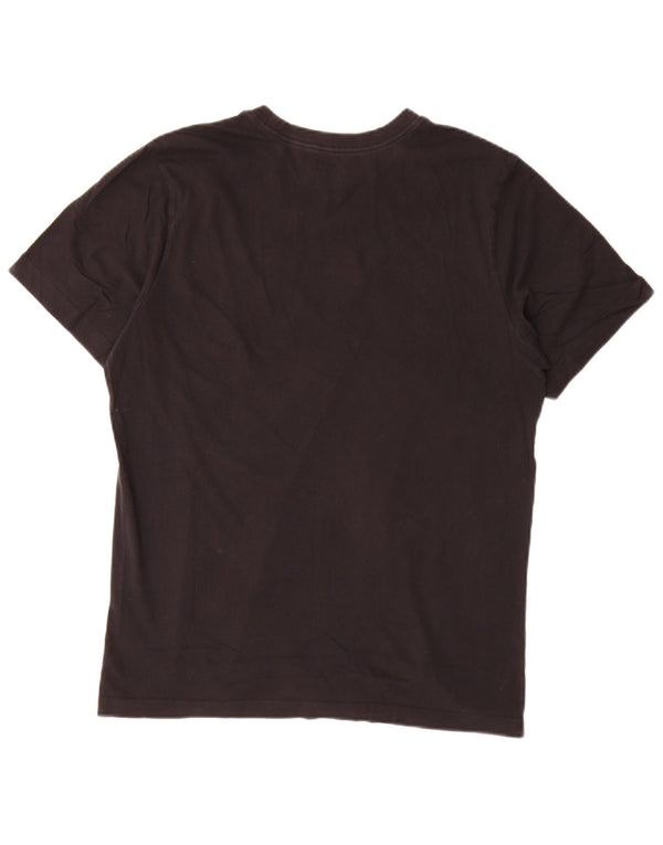 Nike Camiseta gráfica para hombre Top mediano de algodón negro