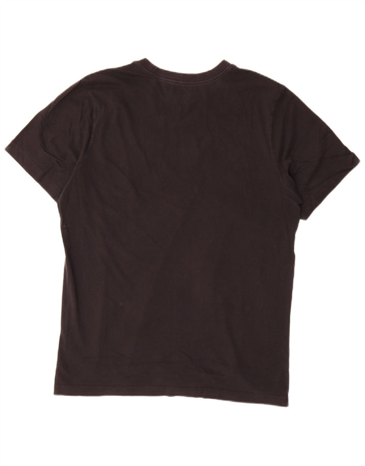 Nike Camiseta gráfica para hombre Top mediano de algodón negro