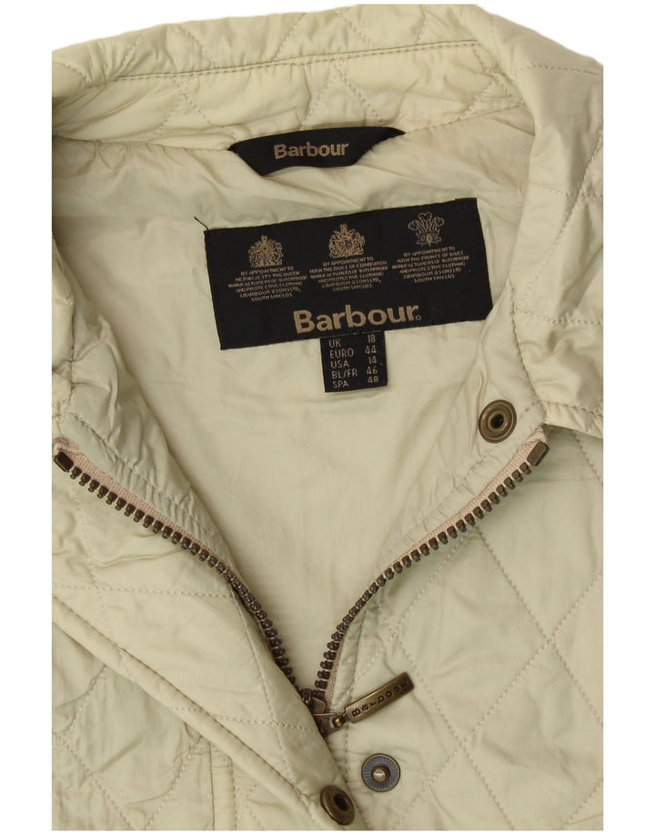 Chaleco acolchado Barbour para mujer UK 18 XL Poliamida blanco roto