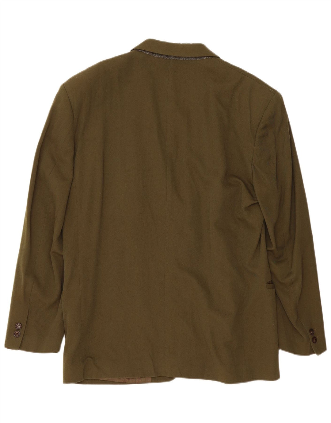 Byblos Chaqueta tipo blazer de 2 botones para hombre IT 50 Large Lana caqui