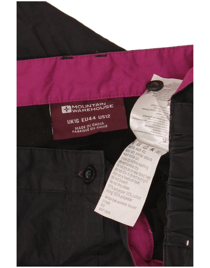 Pantalones cortavientos para mujer Mountain Warehouse UK 40 Large W38 L30 Black