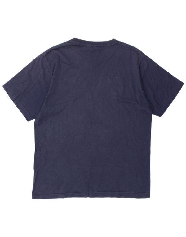 Nike Camiseta gráfica para hombre Top UK 39/41 Medium Azul marino Algodón