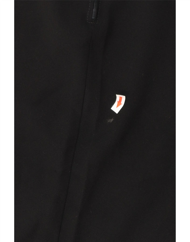 Falda Midi Benetton Mujer IT 44 Medium W28 Poliéster Negro