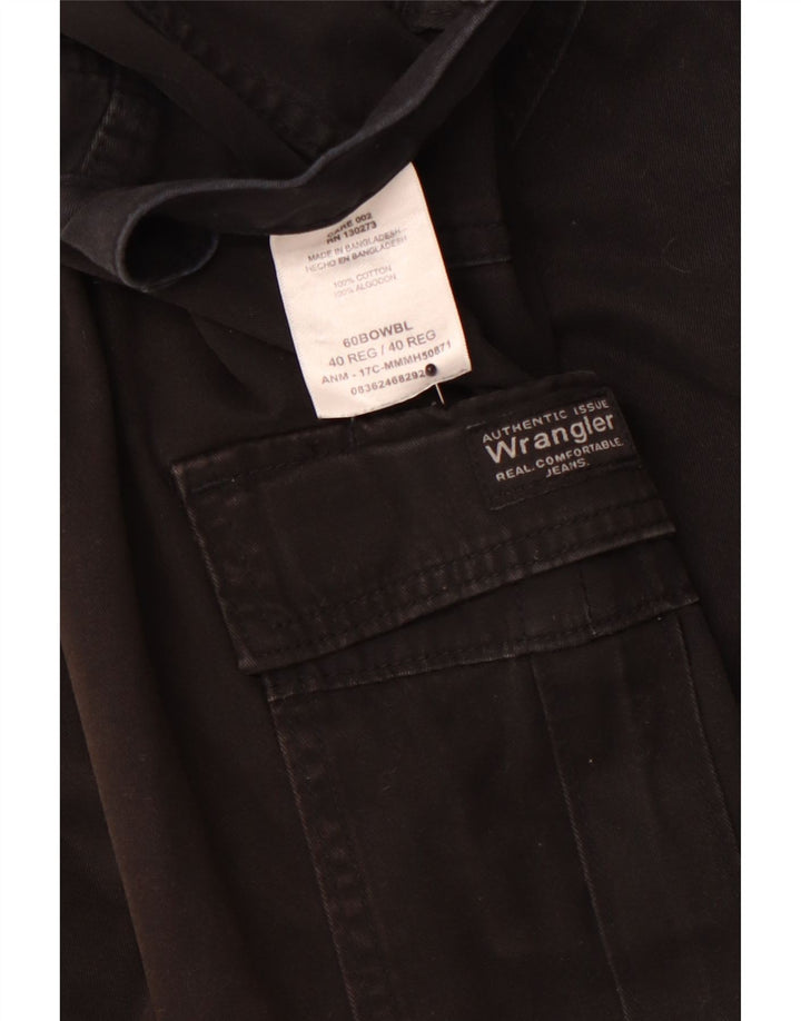 WRANGLER Pantalones cortos cargo para hombre W40 XL Algodón negro