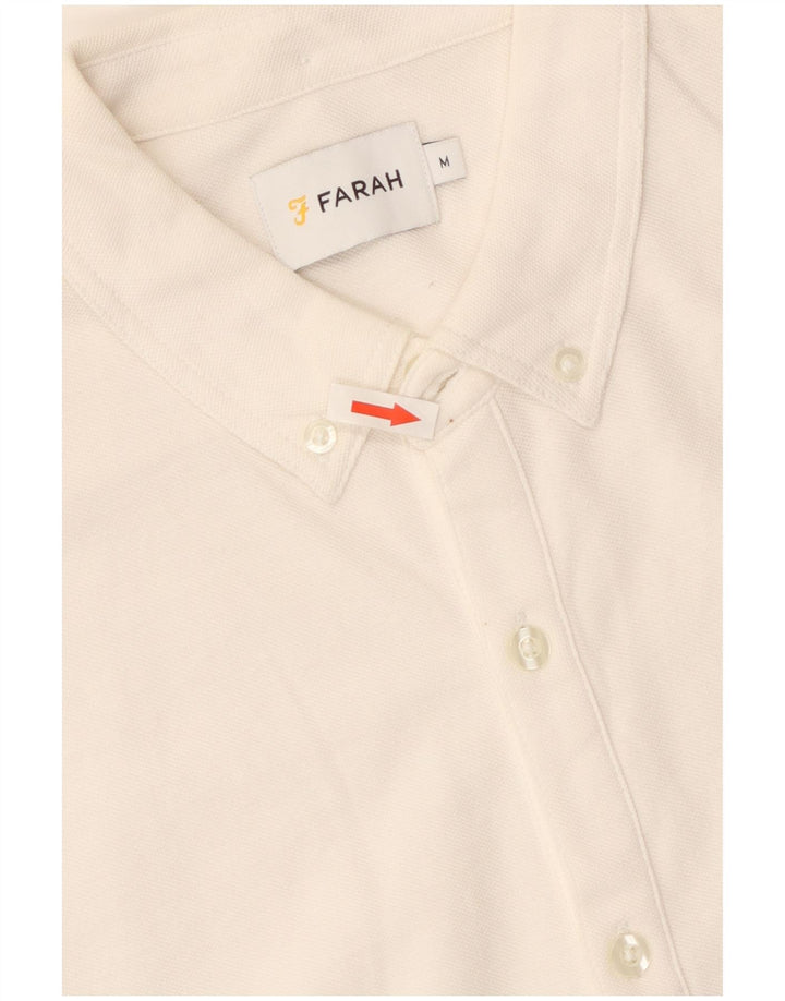Camisa Farah Hombre Mediana Algodón Blanco