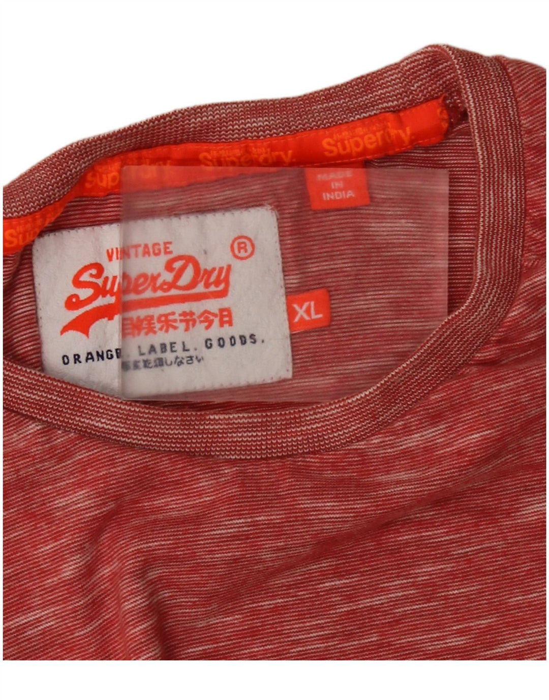 Superdry Camiseta para Hombre Top XL Rojo Moteado