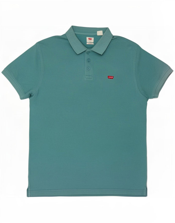 Levi's Polo estándar para hombre de algodón azul grande