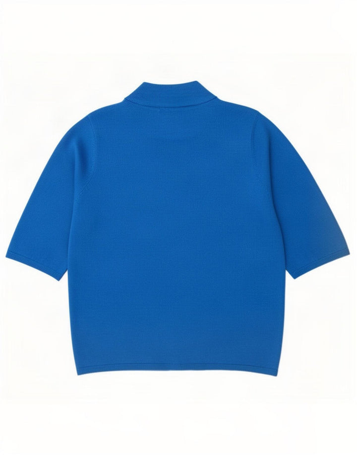 Marks & Spencer Jersey con Cuello Alto para Mujer UK 40 Azul Medio