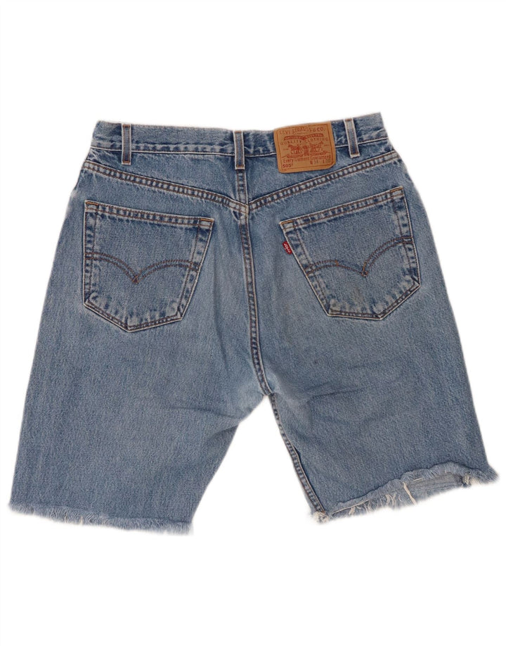 LEVI'S Mens 505 Denim Shorts W34 Large  Blue