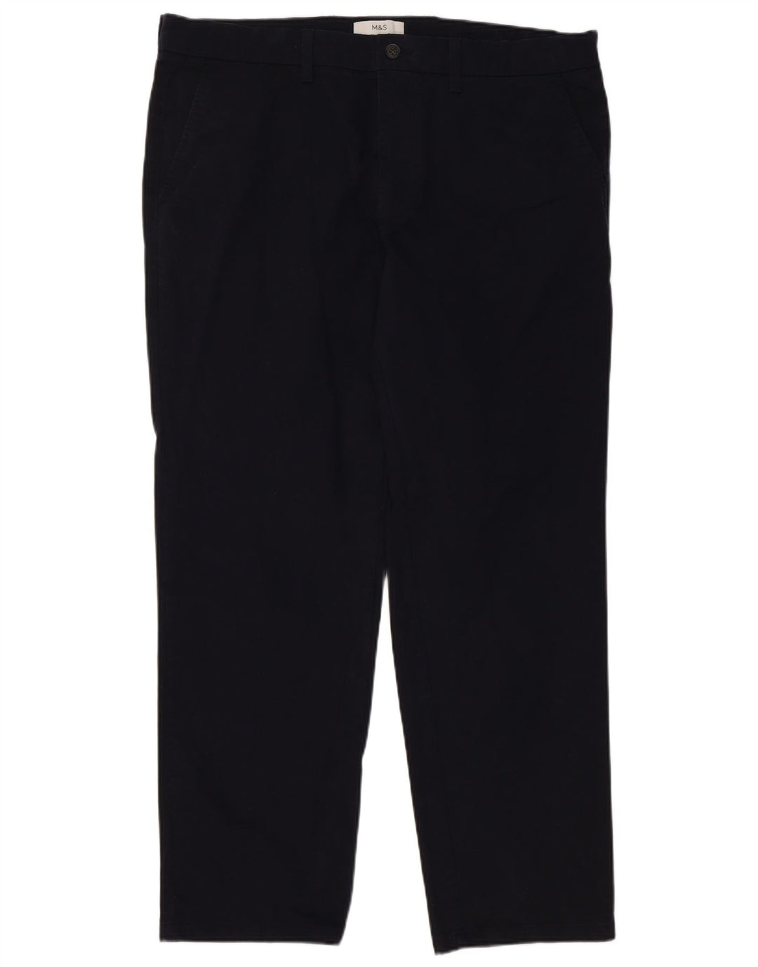 Marks & Spencer Pantalón chino recto de corte regular para hombre W38 L29 Azul marino