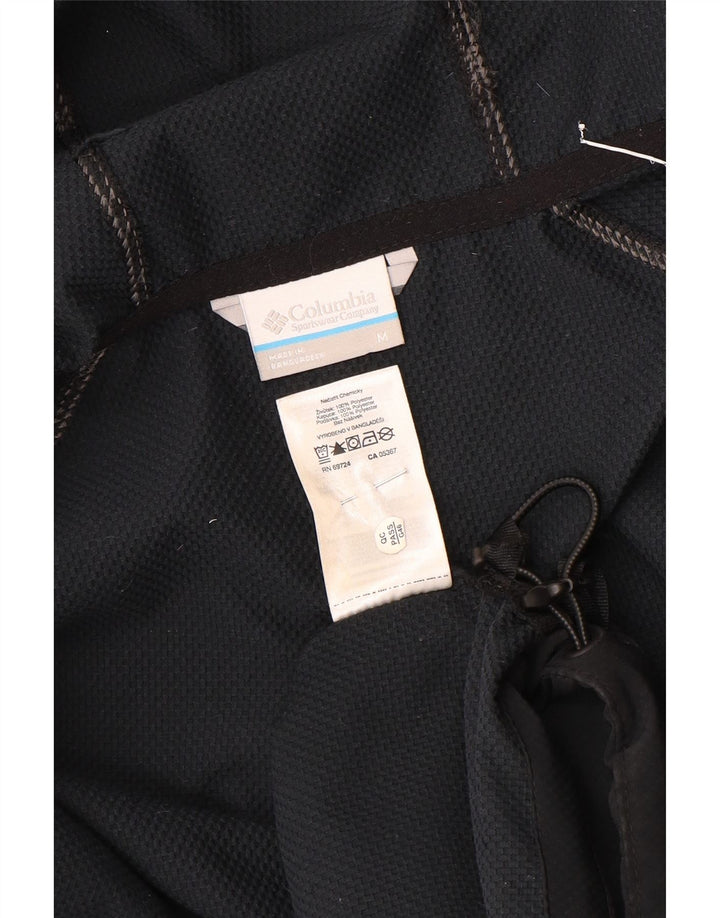 Columbia Chaqueta impermeable con capucha para hombre UK 38 Medium Negro Poliéster