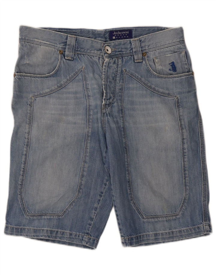 Pantalones cortos vaqueros Jeckerson para hombre W33 azul medio