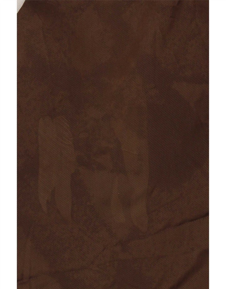 Chaleco vintage para hombre a cuadros marrón medio