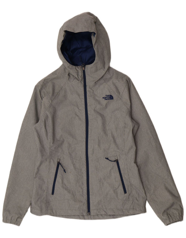 The North Face Chaqueta impermeable con capucha para mujer Reino Unido 10 Small Grey Pinstripe