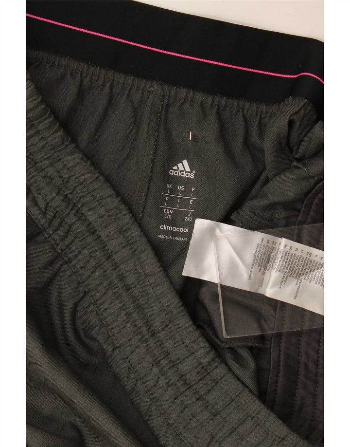 Adidas Mens Climacool Sport Shorts Grande Gris Poliéster
