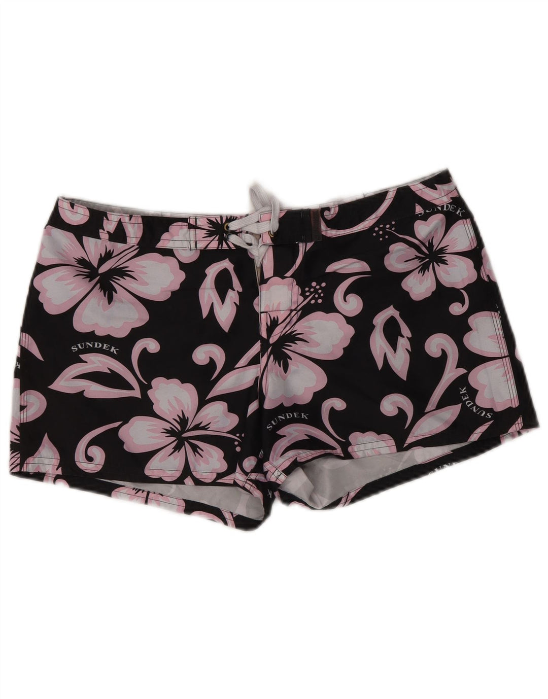 SUNDEK Bañador para Mujer US 2 XS W28 Poliéster Floral Negro