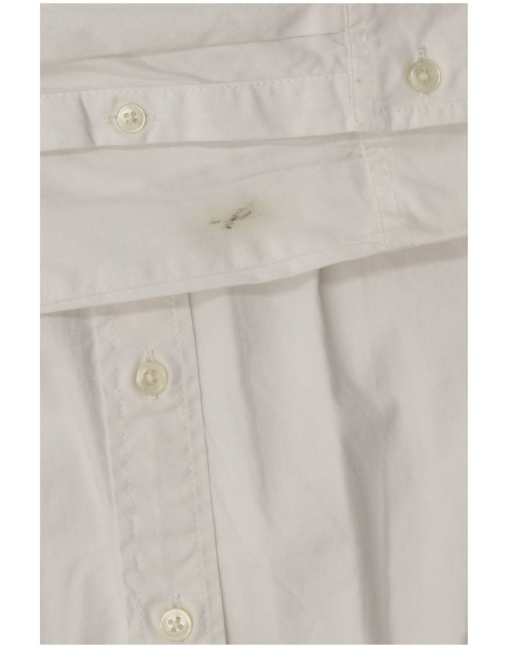 J. Crew Camisa delgada para mujer US 8 Mediana Algodón blanco