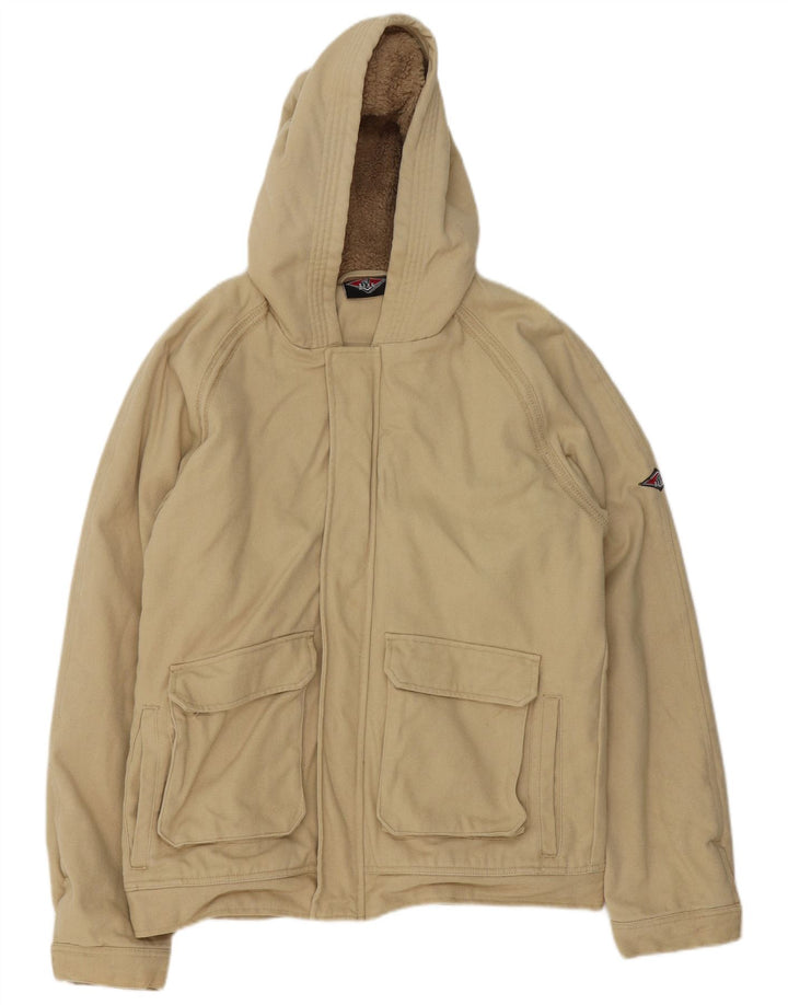 Chaqueta bomber con capucha para hombre Bear UK 38 Algodón beige medio