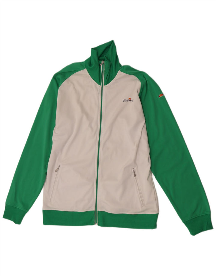 Chaqueta de chándal para mujer Ellesse UK 20 2XL Poliéster con bloques de color blanco