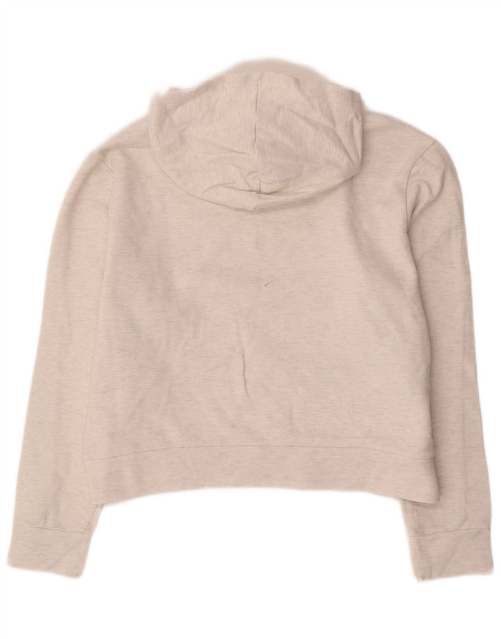 Puma Mujer Crop Sudadera con capucha Jumper UK 14 Medium Off White