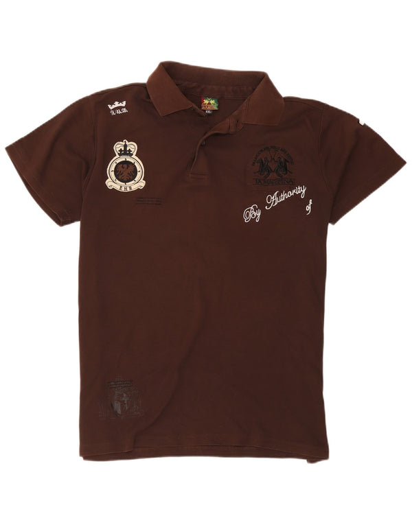La Martina Polo gráfico para hombre 2XL Algodón marrón