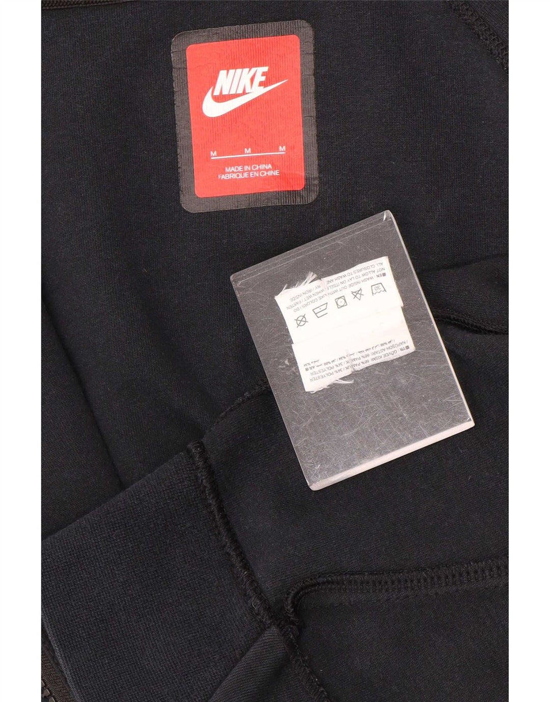 Nike - Sudadera con capucha y cremallera para hombre, tamaño mediano, algodón negro