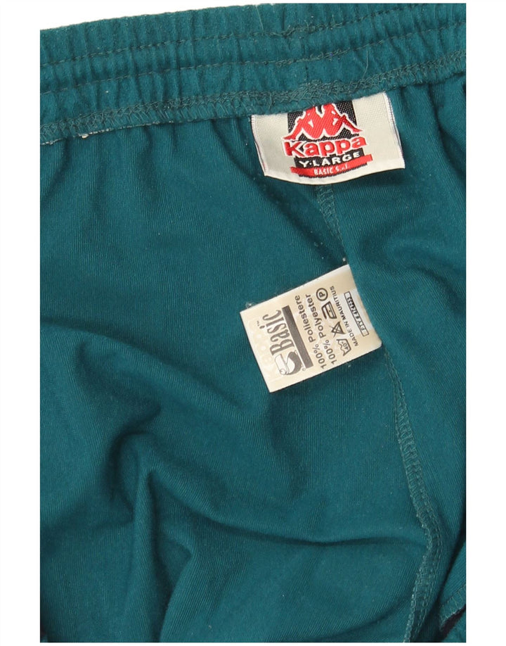 Kappa Hombre Pantalones De Chándal Gráficos Large Azul Colorblock Poliéster