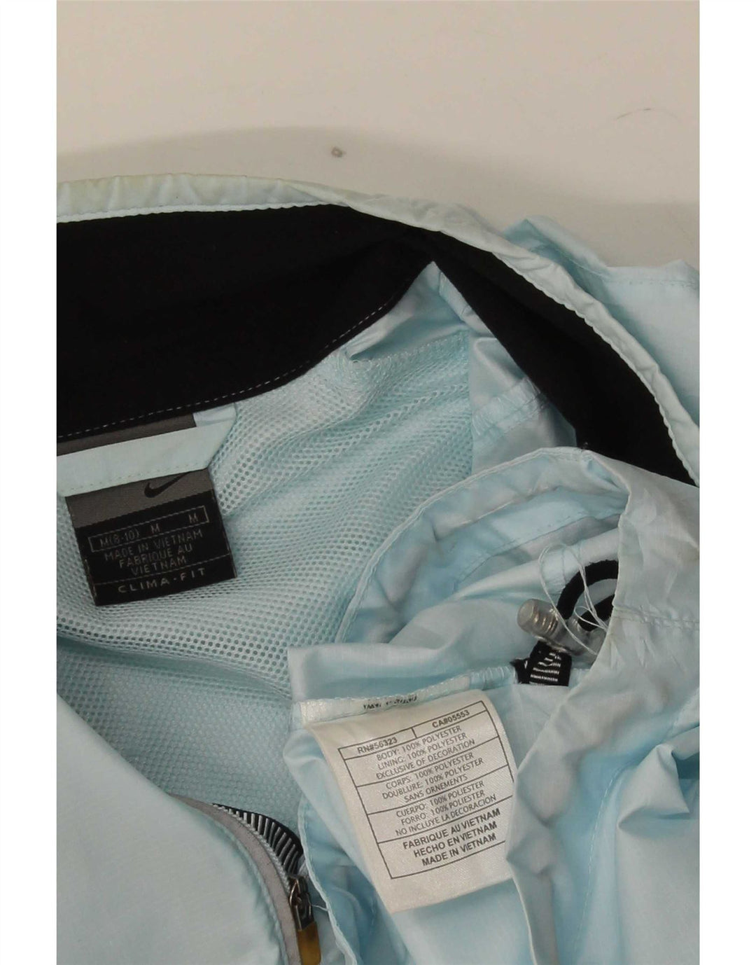 Nike - Chaqueta de chándal para mujer, talla 8/10, poliéster azul medio