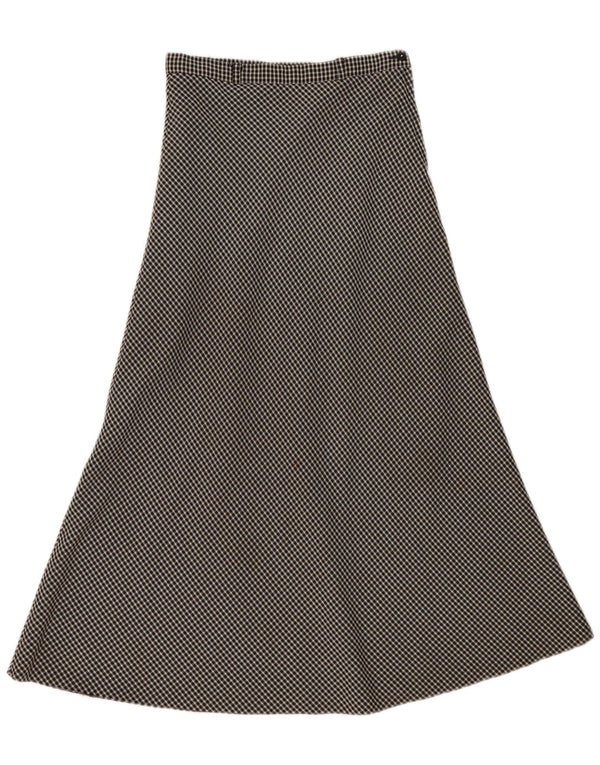 Falda midi vintage para mujer EU 40 Mediana W30 Negro Gingham