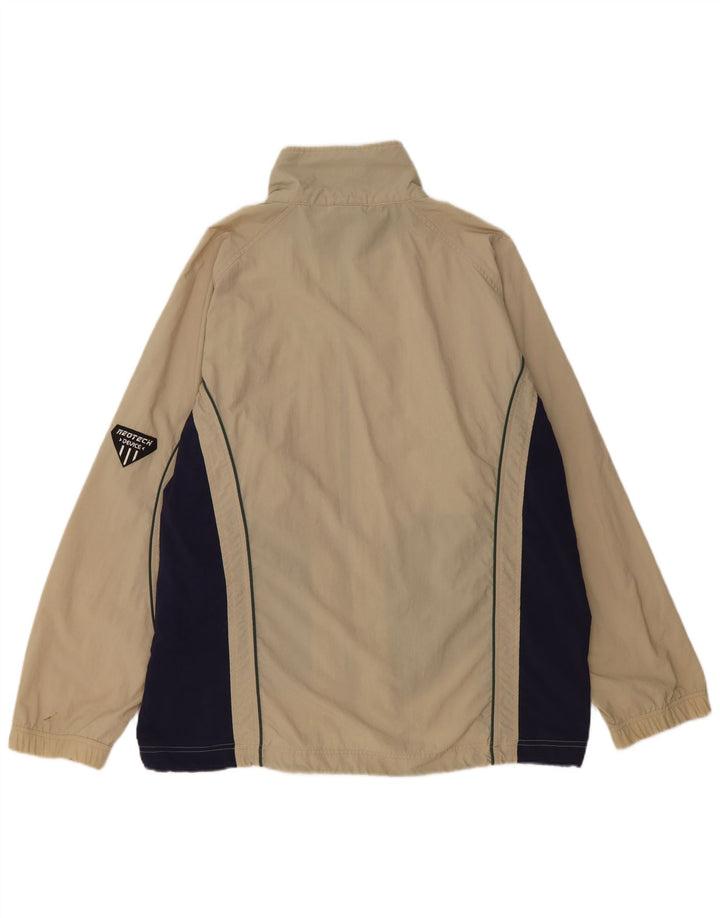 Asics Hombre Chándal Top Chaqueta Grande Beige Colorblock Poliéster