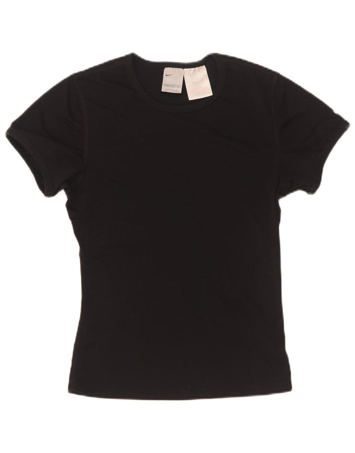 Camiseta Nike para mujer Top US 8/10 Mediano Negro Poliéster
