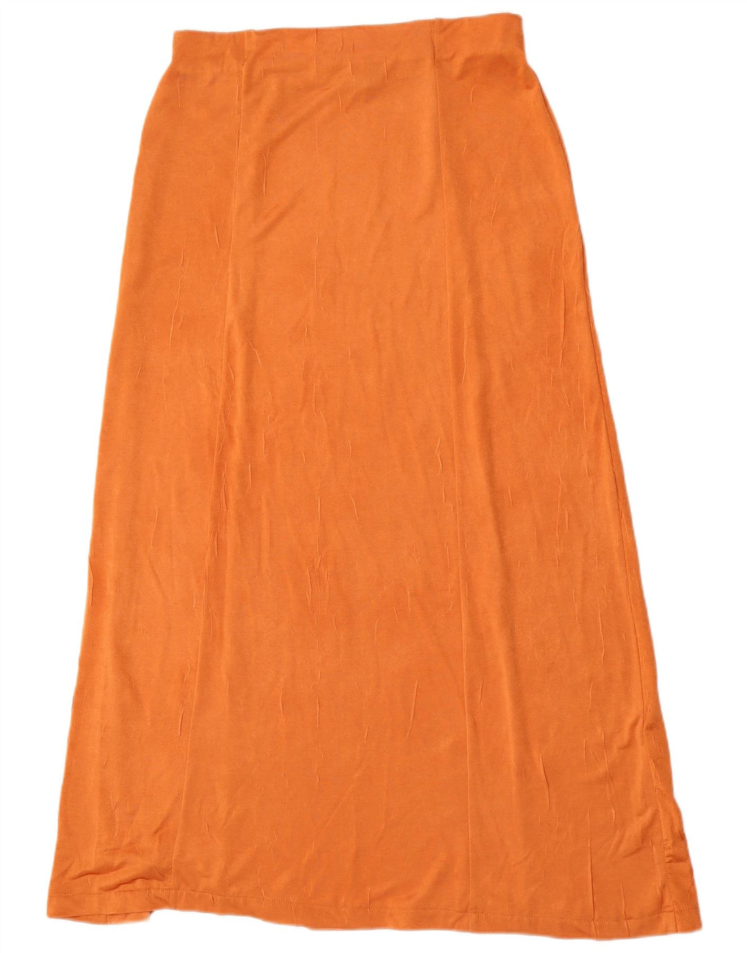 Zara Falda Maxi De Cintura Alta Para Mujer Grande W30 Poliéster Naranja