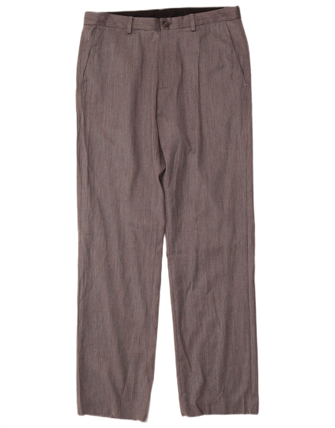 CALVIN KLEIN Pantalón de traje recto para hombre W32 L32 Poliéster gris
