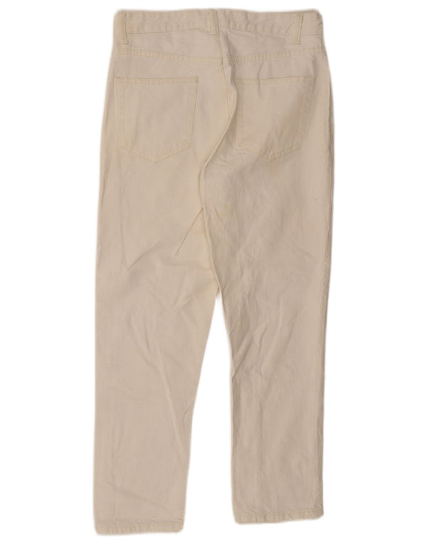 Zara Jeans rectos para hombre EU 36 XS W29 L27 Algodón blanco