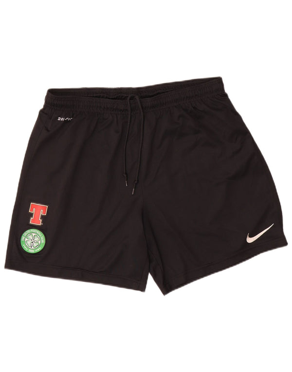 Nike The Celtic Football Club - Pantalones cortos deportivos para hombre, talla grande, color negro