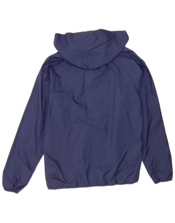 Puma Chaqueta impermeable con capucha para hombre UK 38 Medium Azul marino Colorblock Nylon