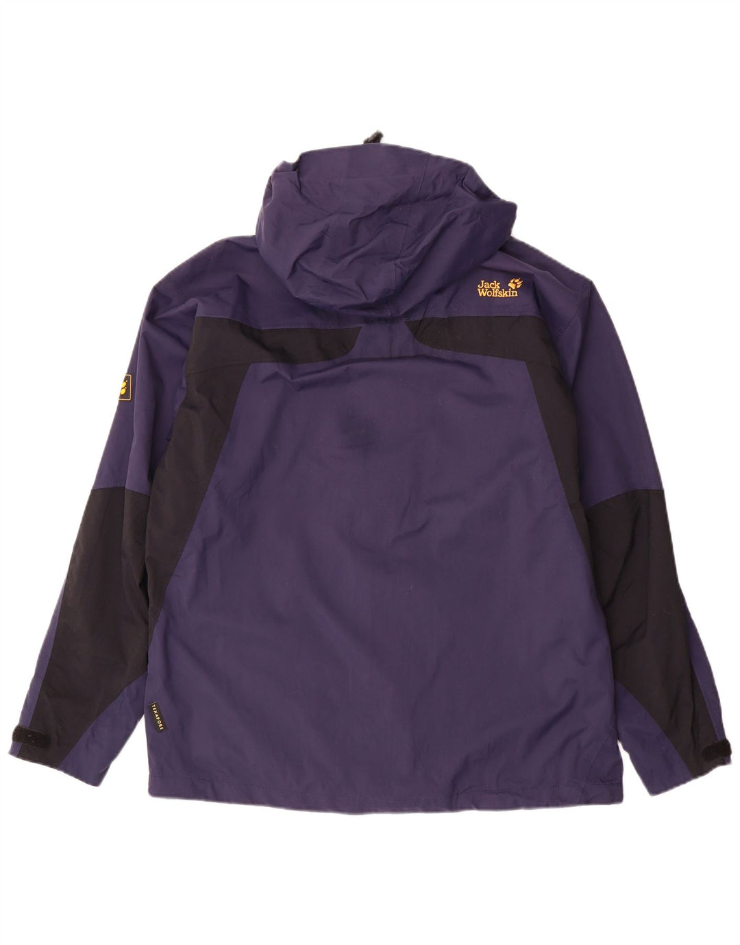 JACK WOLFSKIN Chaqueta impermeable para hombre UK 36/38 Medium Azul marino Colorblock