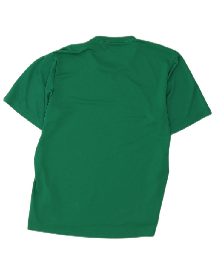 Adidas Hombre Climalite Camiseta Top Poliéster Verde Medio