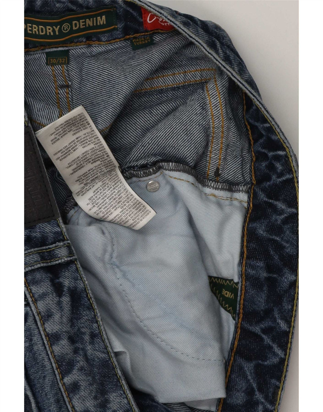 Superdry Vaqueros Sueltos Para Hombre W30 L32 Algodón Azul