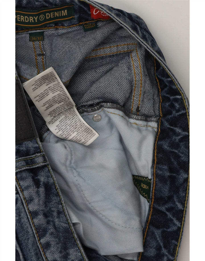 Superdry Vaqueros Sueltos Para Hombre W30 L32 Algodón Azul