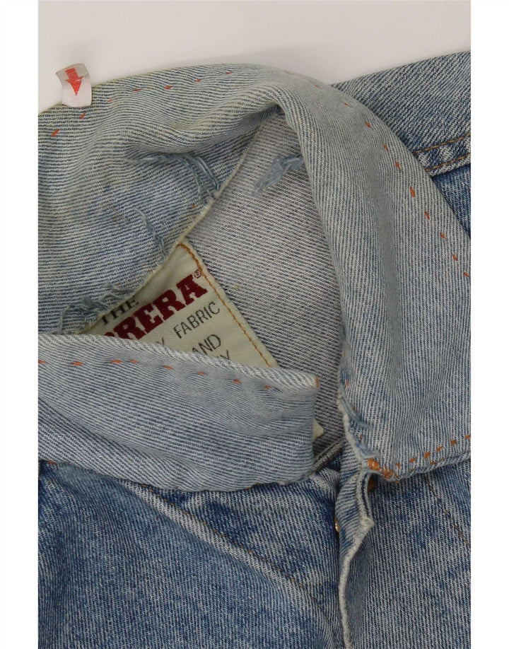 Carrera Chaqueta vaquera desgastada para hombre UK 36 Small Blue Cotton