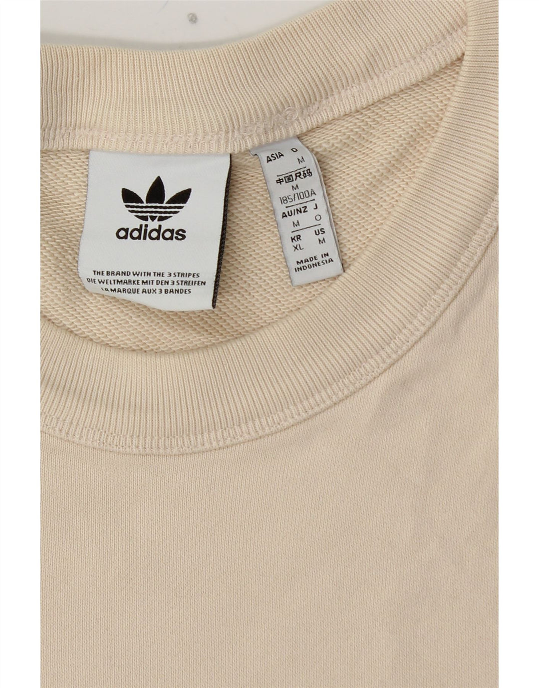 Sudadera ADIDAS Hombre Jumper Medium Blanco Algodón